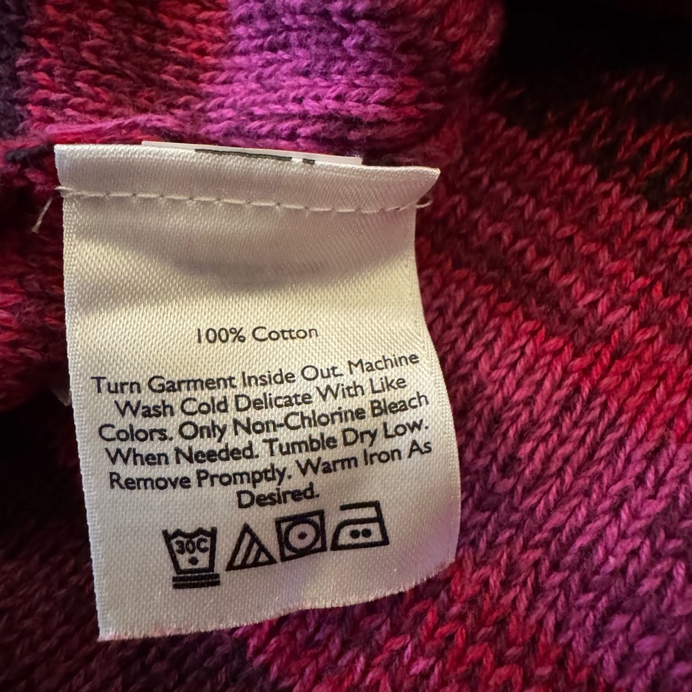 Eddie Bauer Burgundy Cotton Knit Sweater - Picture 5 of 5